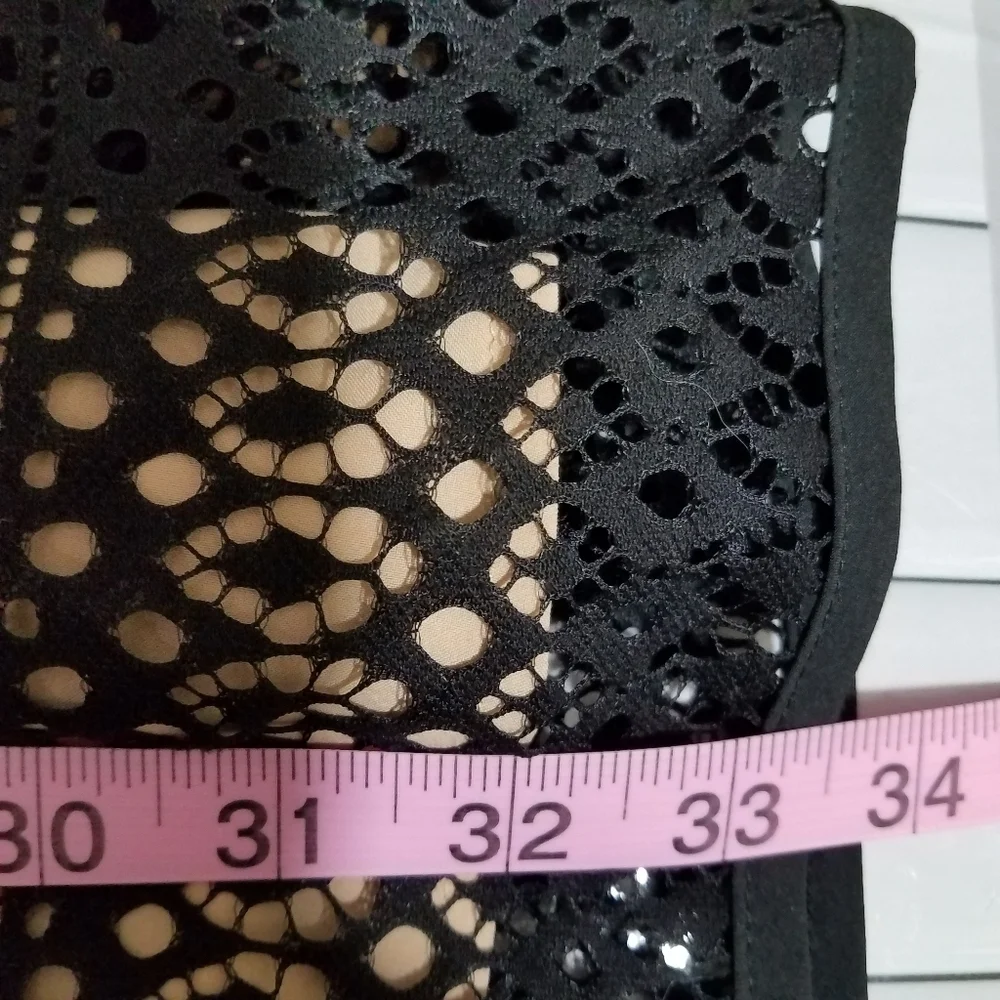 Jessica Simpson Black and Tan Dress 12 NWT